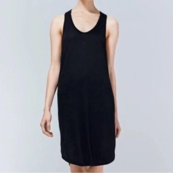 Aritzia Wilfred Free Helena Dress Mini Tank Top Heathered Dark Grey Size XS - Picture 3 of 14